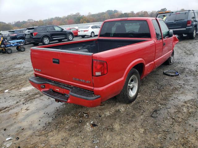 1GCCS19W128131009 - 2002 CHEVROLET S TRUCK S1 RED photo 4
