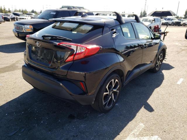 JTNKHMBX3L1086241 - 2020 TOYOTA C-HR XLE BLACK photo 4