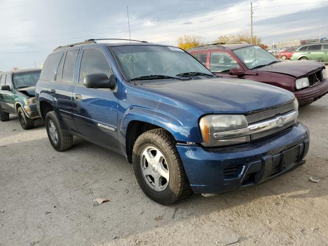 1GNDT13S722465563 - 2002 CHEVROLET TRAILBLAZR BLUE photo 1