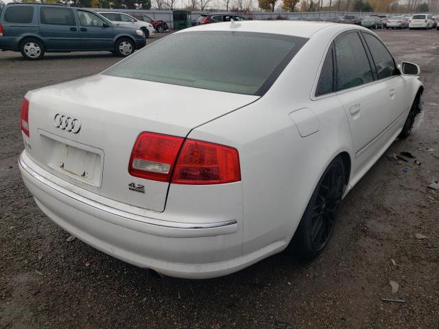 WAULV44E87N015321 - 2007 AUDI A8 4.2 QUA WHITE photo 4