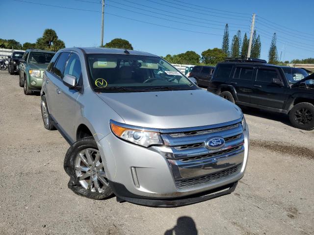 2FMDK3J93EBA89137 - 2014 FORD EDGE SEL SILVER photo 1