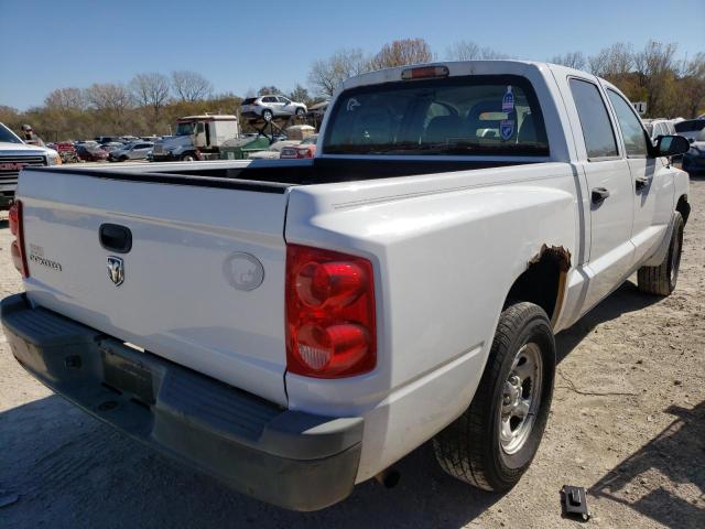 1D7HE28K36S533453 - 2006 DODGE DAKOTA QUA WHITE photo 4