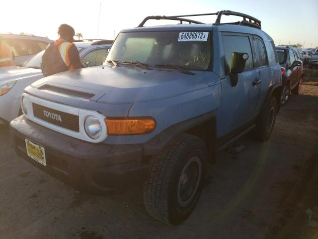 JTEBU4BF3EK191586 - 2014 TOYOTA FJ CRUISER BLUE photo 2