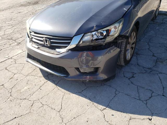 1HGCR2F85EA158512 - 2014 HONDA ACCORD EXL GRAY photo 9