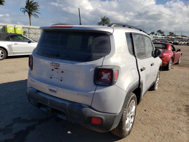 ZACCJBAB1JPJ21506 - 2018 JEEP RENEGADE S Gümüş foto 4