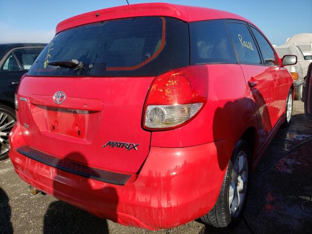 2T1KR32E13C087510 - 2003 TOYOTA MATRIX XR RED photo 4