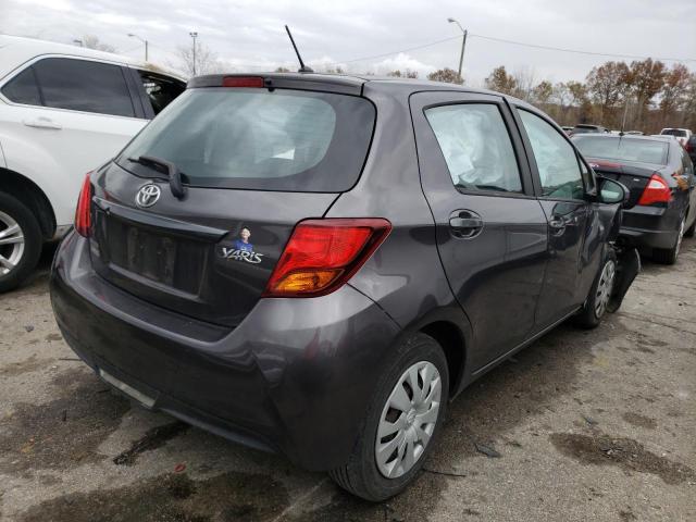 VNKKTUD3XGA065879 - 2016 TOYOTA YARIS L GRAY photo 4