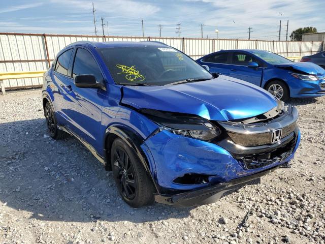 3CZRU5H12MM702386 - 2021 HONDA HR-V SPORT BLUE photo 1