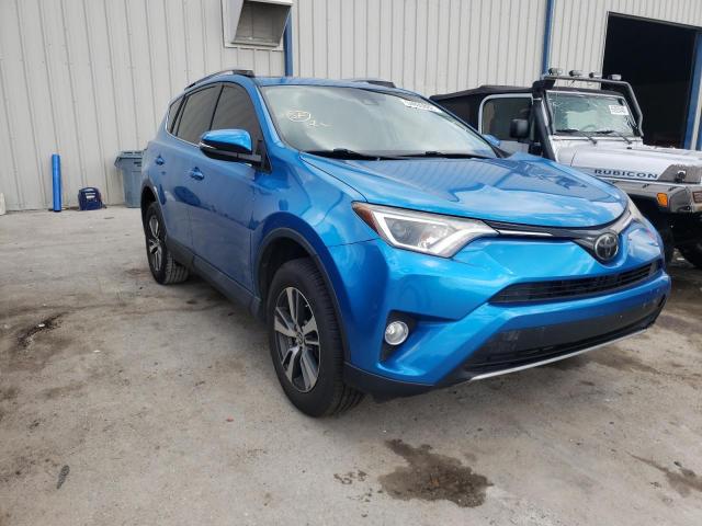 2T3WFREV1JW416783 - 2018 TOYOTA RAV4 ADVEN BLUE photo 1