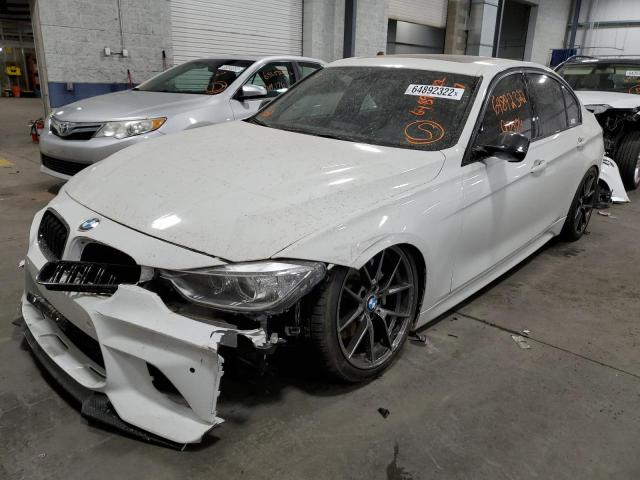 WBA3B9G5XDNR79139 - 2013 BMW 335 XI WHITE photo 2