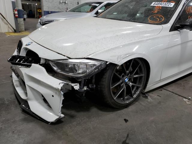 WBA3B9G5XDNR79139 - 2013 BMW 335 XI WHITE photo 9