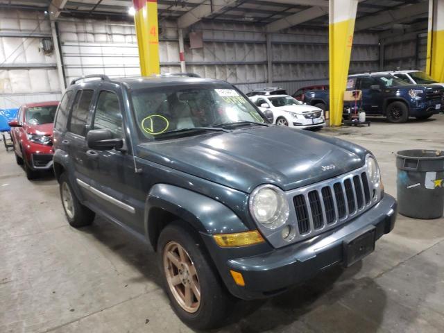 1J4GL58K95W705774 - 2005 JEEP LIBERTY BLUE photo 1