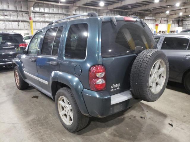 1J4GL58K95W705774 - 2005 JEEP LIBERTY BLUE photo 3