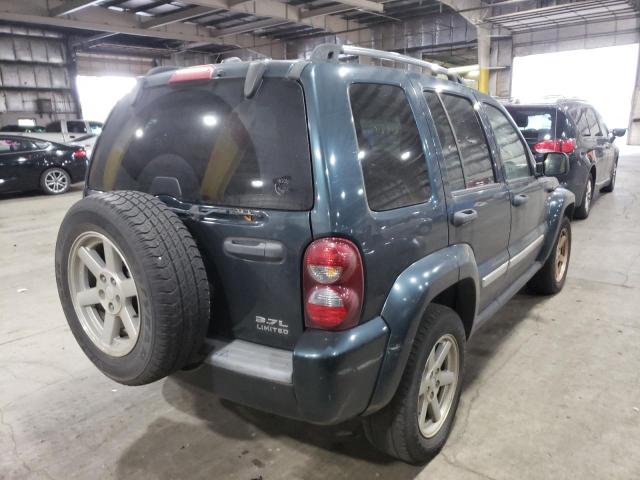 1J4GL58K95W705774 - 2005 JEEP LIBERTY BLUE photo 4