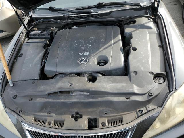 JTHCK262582021159 - 2008 LEXUS IS 250 BLACK photo 7