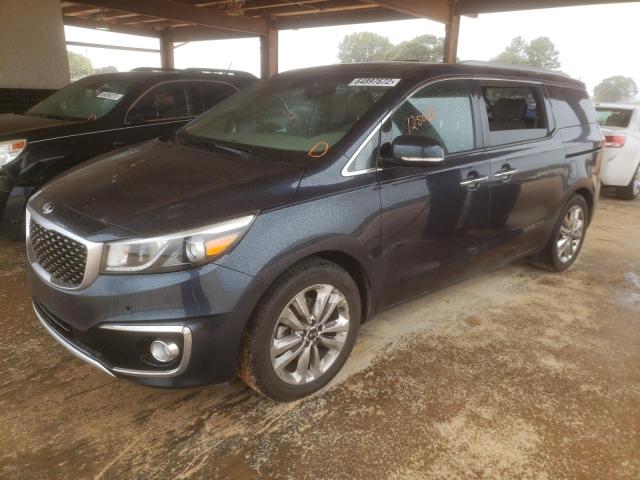 KNDME5C18F6020331 - 2015 KIA SEDONA SXL GRAY photo 2