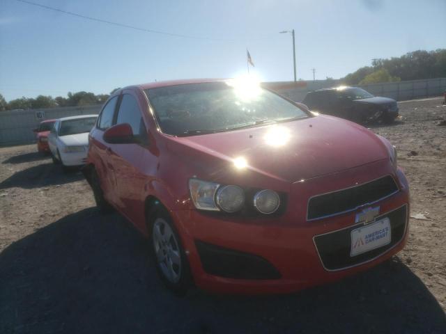 1G1JA5SH8F4151034 - 2015 CHEVROLET SONIC LS RED photo 1