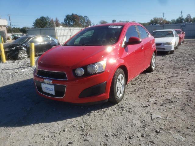 1G1JA5SH8F4151034 - 2015 CHEVROLET SONIC LS RED photo 2