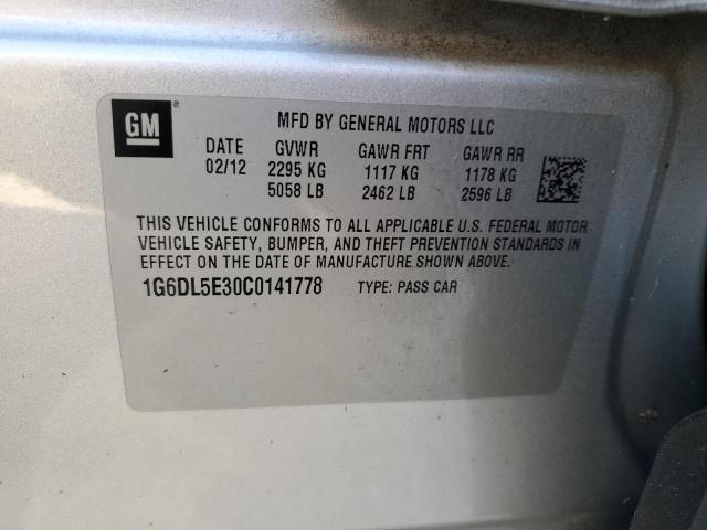 1G6DL5E30C0141778 - 2012 CADILLAC CTS PERFOR Gümüş fotoğraf 10