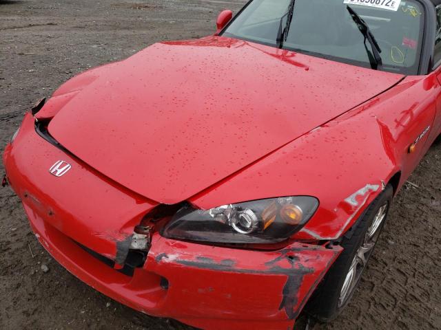 JHMAP21434T000025 - 2004 HONDA S2000 RED photo 9