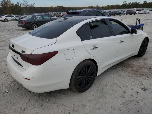 JN1AV7AP1GM490173 - 2016 INFINITI Q50 HYBRID WHITE photo 4