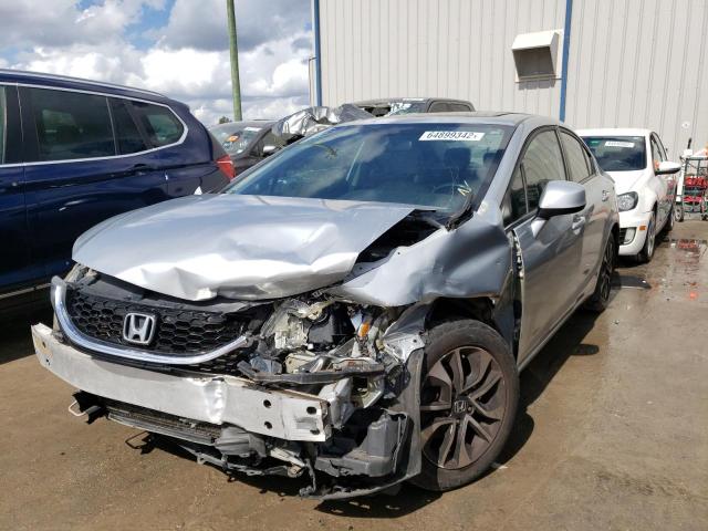 2HGFB2F98DH524974 - 2013 HONDA CIVIC EXL فضي صورة 2