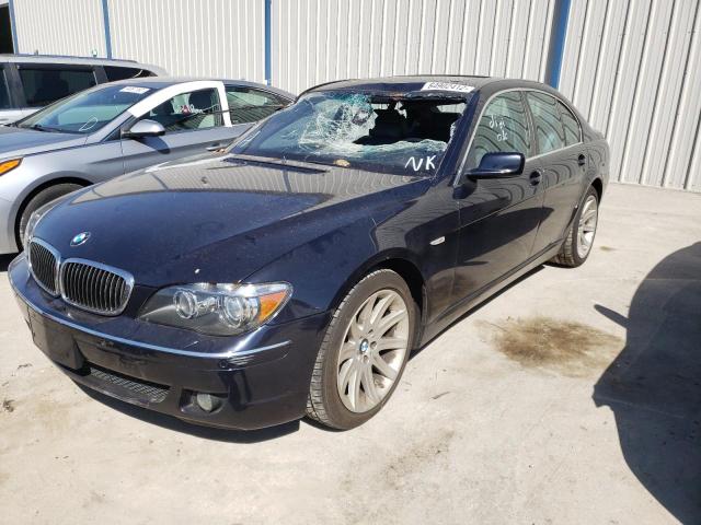 WBAHL83586DT06281 - 2006 BMW 750 I BLUE photo 2