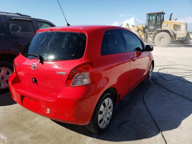 JTDJT923185201699 - 2008 TOYOTA YARIS RED photo 4