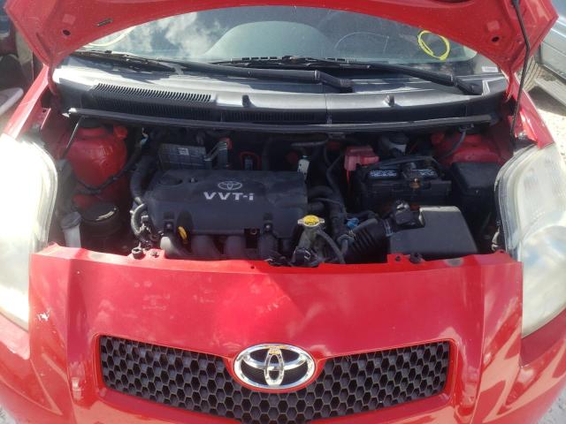 JTDJT923185201699 - 2008 TOYOTA YARIS RED photo 7