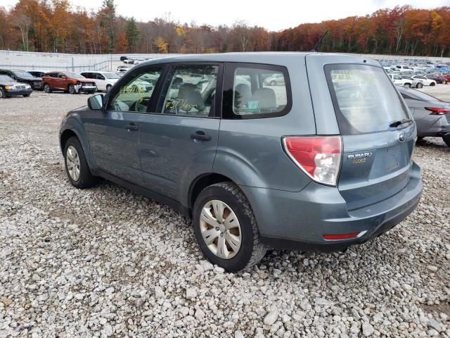 JF2SH61699H784332 - 2009 SUBARU FORESTER GREEN photo 3