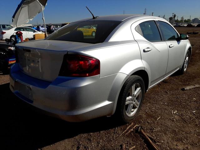 1B3BD4FB4BN591986 - 2011 DODGE AVENGER EX SILVER photo 4