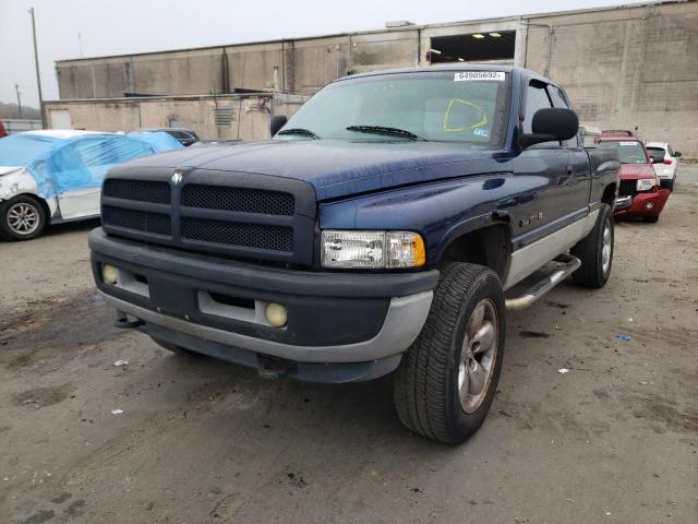 3B7HF13Z11G175727 - 2001 DODGE RAM PICKUP BLUE photo 2