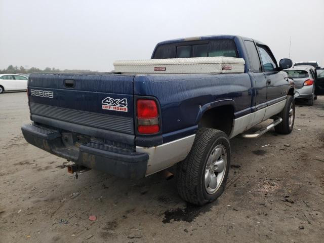 3B7HF13Z11G175727 - 2001 DODGE RAM PICKUP BLUE photo 4