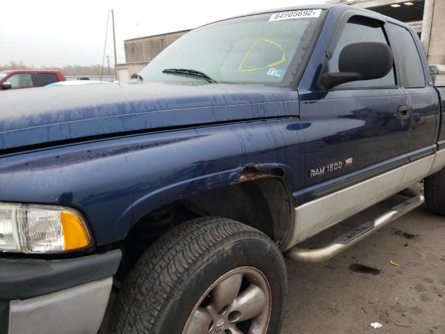 3B7HF13Z11G175727 - 2001 DODGE RAM PICKUP BLUE photo 9