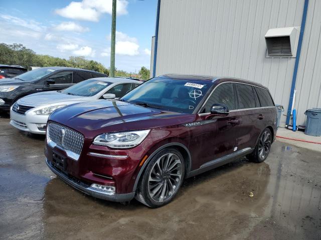 5LM5J7XC3LGL25029 - 2020 LINCOLN AVIATOR RE 勃艮第红 照片 2