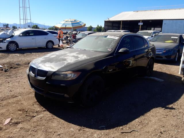 WBAVD53527A006639 - 2007 BMW 335 XI BLACK photo 2