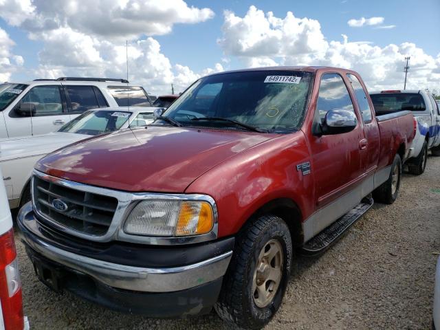 2FTRX17L31CA10637 - 2001 FORD F150 RED photo 2