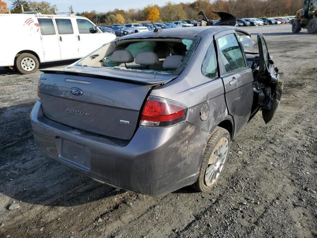 1FAHP3GN3BW140535 - 2011 FORD FOCUS SES GRAY photo 4