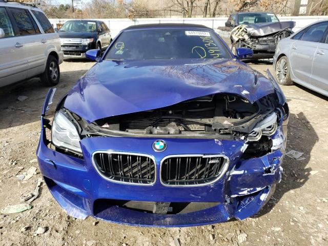 WBS6G9C56GD932216 - 2016 BMW M6 BLUE photo 5
