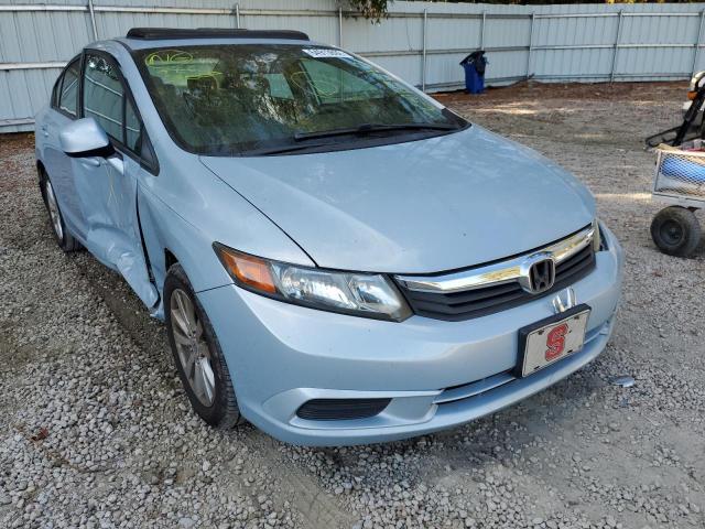2HGFB2F90CH503521 - 2012 HONDA CIVIC EXL Mavi foto 1