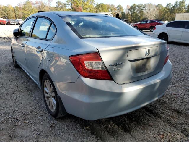 2HGFB2F90CH503521 - 2012 HONDA CIVIC EXL Mavi foto 3