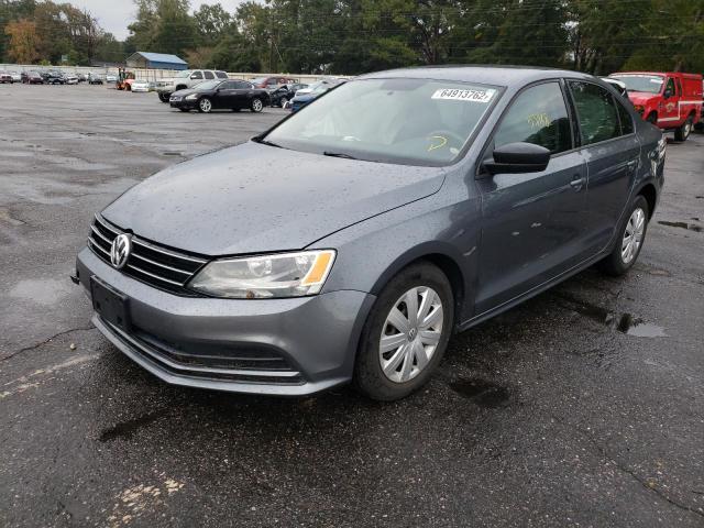 3VW2K7AJ5FM325202 - 2015 VOLKSWAGEN JETTA BASE 灰色 照片 2