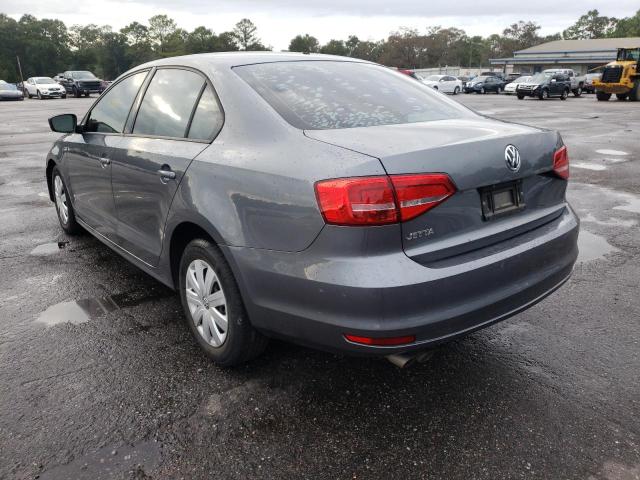 3VW2K7AJ5FM325202 - 2015 VOLKSWAGEN JETTA BASE 灰色 照片 3