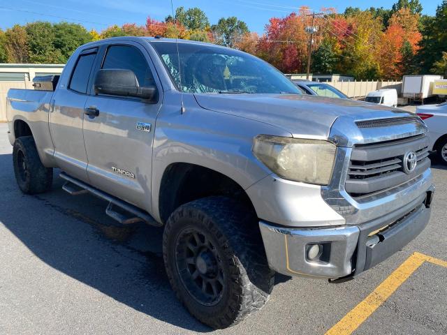 5TFUW5F10EX400443 - 2014 TOYOTA TUNDRA DOU GRAY photo 1