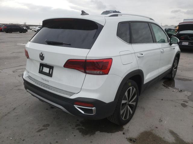 3VVSX7B2XNM073779 - 2022 VOLKSWAGEN TAOS SE WHITE photo 4