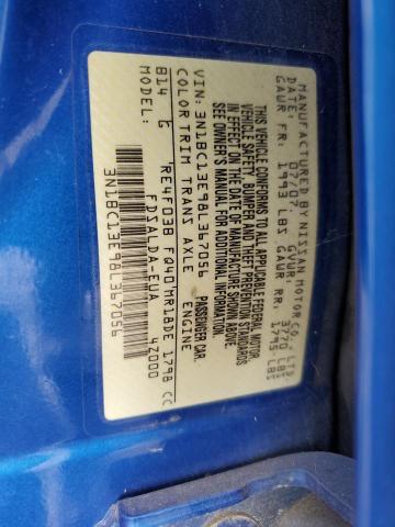 3N1BC13E98L367056 - 2008 NISSAN UK BLUE photo 13