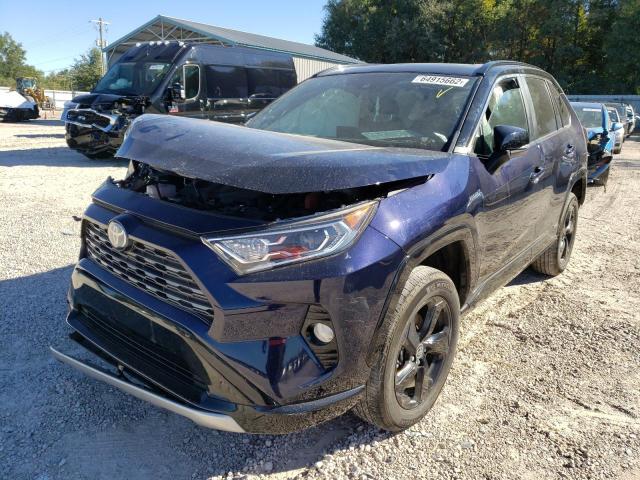 4T3E6RFV6MU037034 - 2021 TOYOTA RAV4 XSE BLUE photo 2