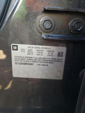 1G11C5SA3DF236460 - 2013 CHEVROLET MALIBU 1LT 灰色 照片 10