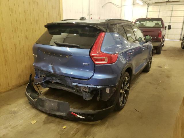 YV4162UM3M2465228 - 2021 VOLVO XC40 T5 R- BLUE photo 4