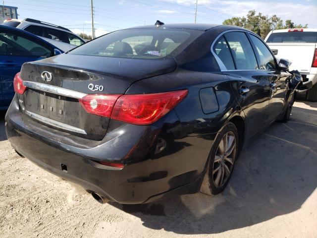 JN1AV7AR0FM850128 - 2015 INFINITI Q50 HYBRID BLACK photo 4